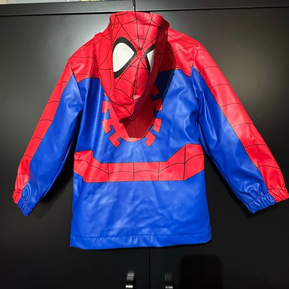Boys size 4t | Marvel Spiderman | Raincoat - Picture 2 of 5